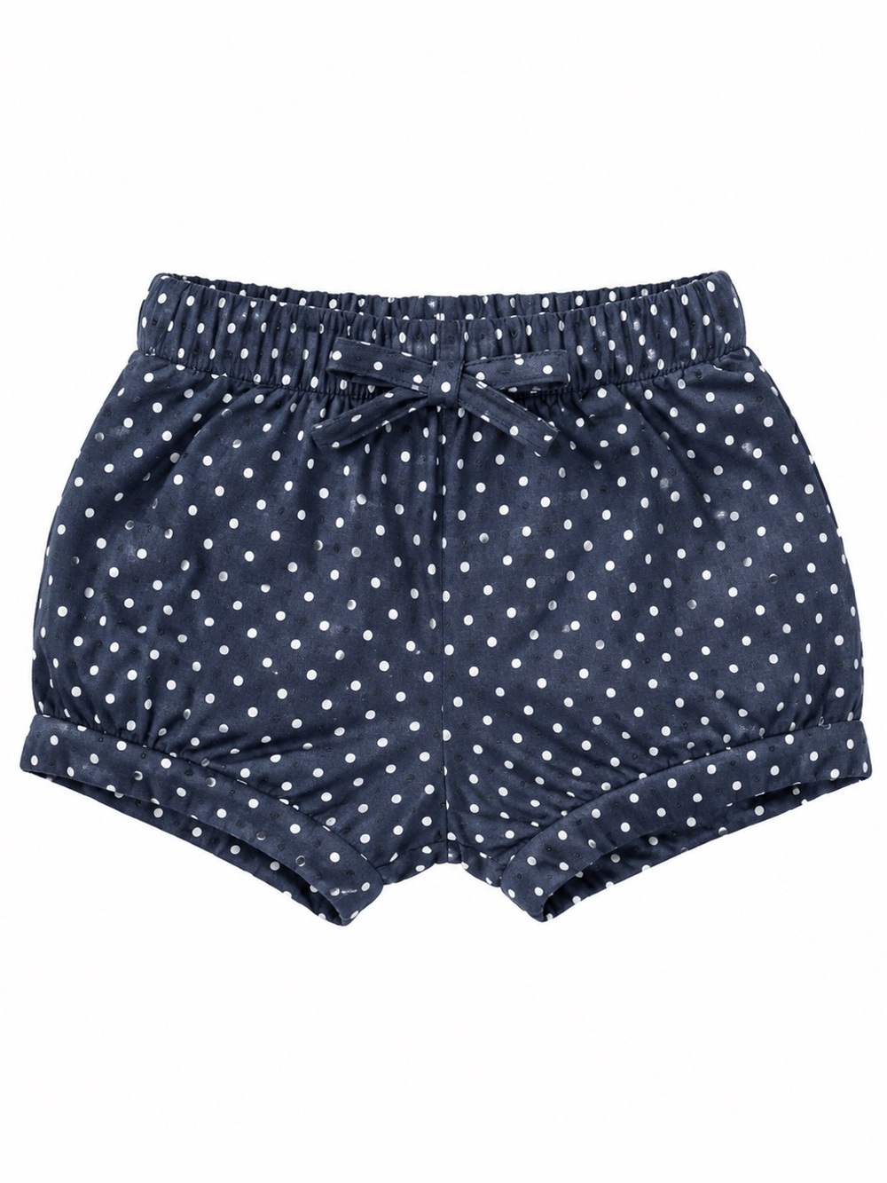 Kids‎ headquarters blue and white polka dot infant shorts
